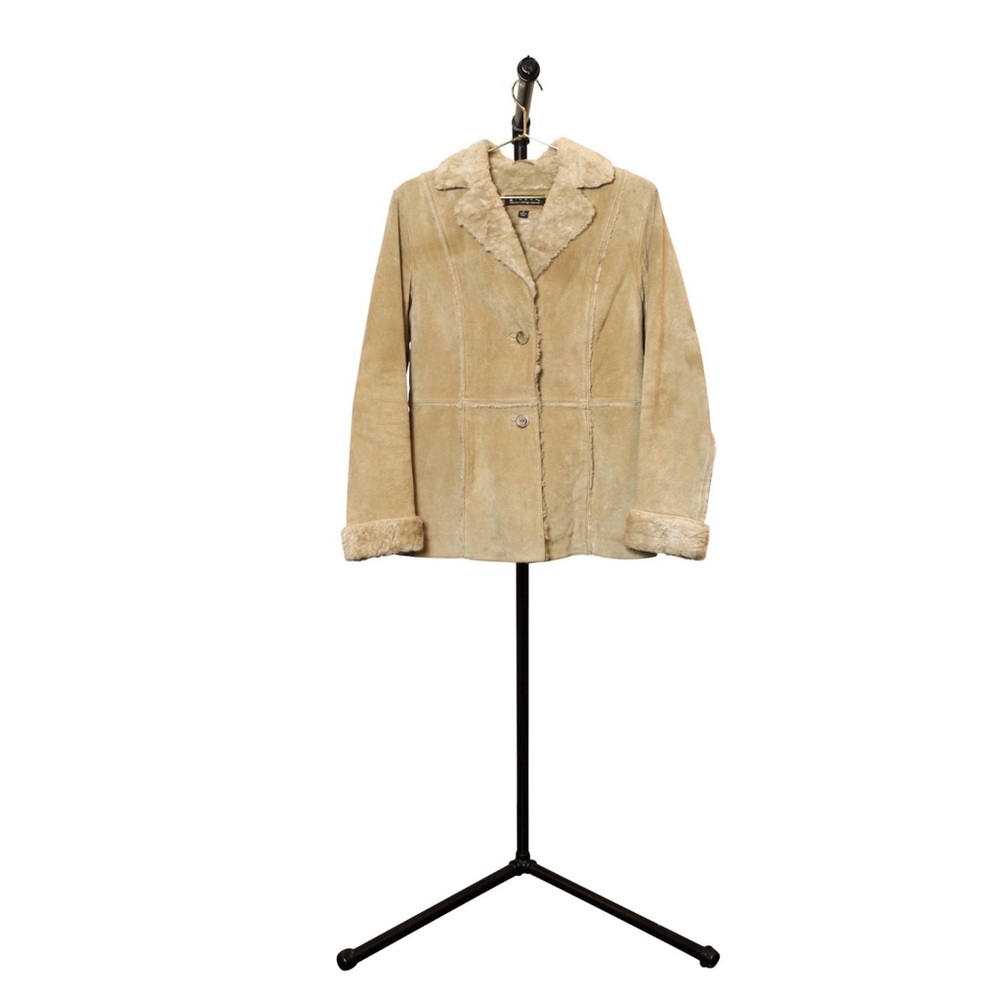 Giacca By Gallery Leather Jacket - Faux Fur Collar - Picture 3 of 4